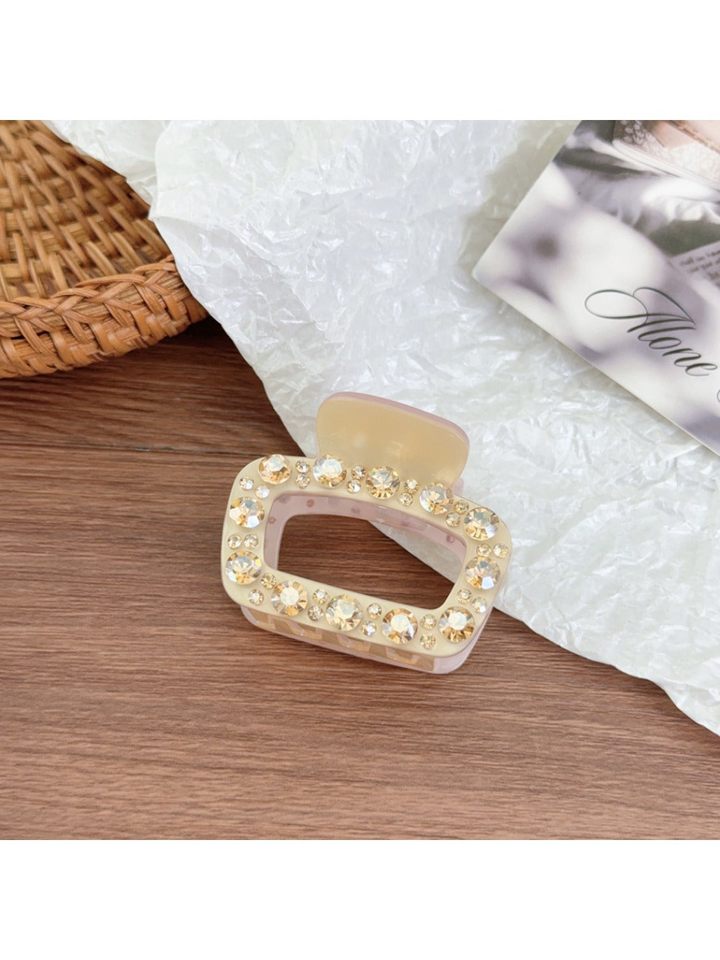 Beau - Elegant Square Openwork Hair Claw Clip