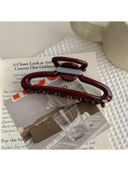Beau - Geometric Hollow Acetate Alloy Claw Clip