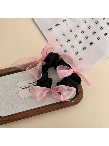 Gifty - Elegant Satin Bow Hair Tie Accessory