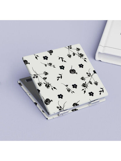 Mirroray - Vintage Rose Motif Square Compact Mirror