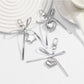 Keypus - Y2K Silver Bow Alloy and PU Bag Charm Keychain