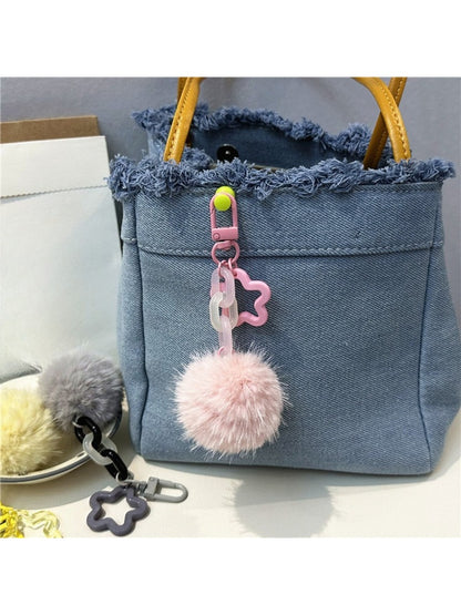 Keypus - Single Pompom Bag Charm Keychain