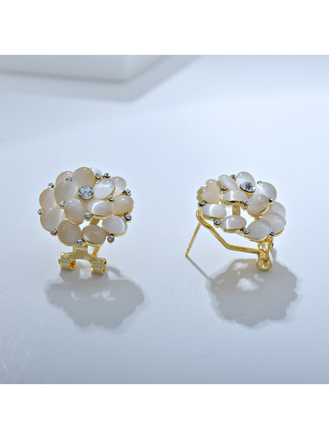 Earedge - Delicate Floral Cluster Earrings For Spring