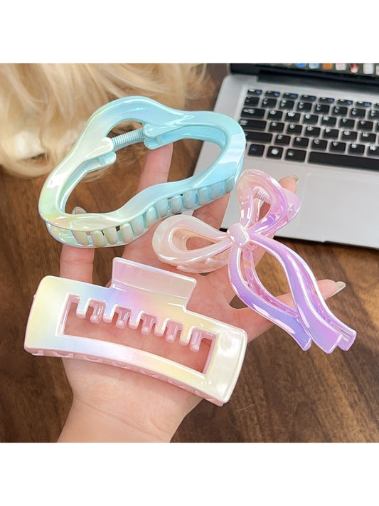 Beau - Gradient Plastic Square Shape Claw Clip