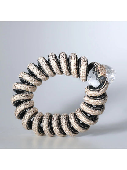 Gifty - Solid Color Spiral Hair Ties