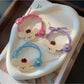 Gifty - Cute Dog Motif Elastic Beaded Hair Tie