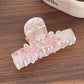 Beau - Acetate Hair Claw Clip with Flower Design