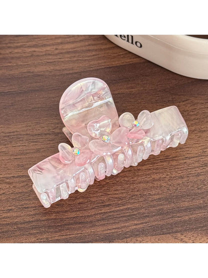 Beau - Acetate Hair Claw Clip with Flower Design
