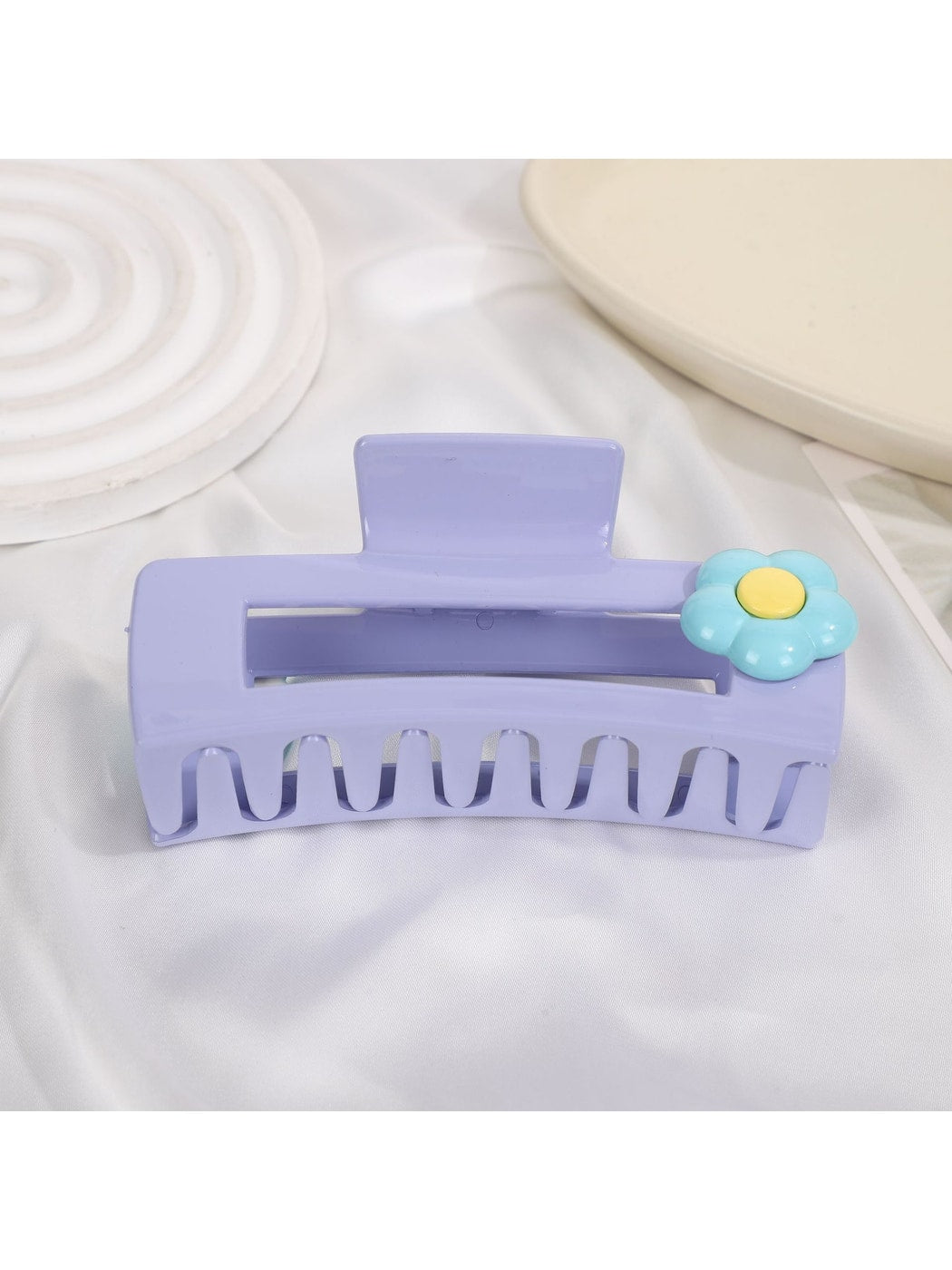 Beau - Plastic Alloy Square Hair Claw Clip