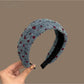 Gifty - Polka Dot Textured Fabric Wide Profile Headband