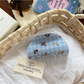 Beau - Bear Gingham Acetate Sheet Claw Clip