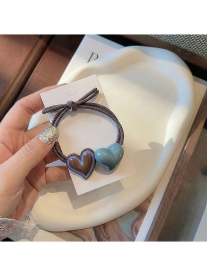 Gifty - Sweet Style Heart Ponytail Elastic Hair Tie