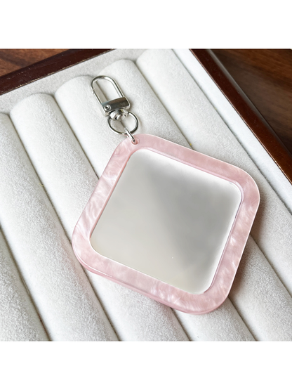 Keypus - Acrylic Square Mirror Bag Charm Keychain