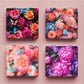 Mirroray - Floral Patterned Square Mirror