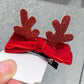 Beau - Christmas Deer Antler Glitter Bow Hair Clip