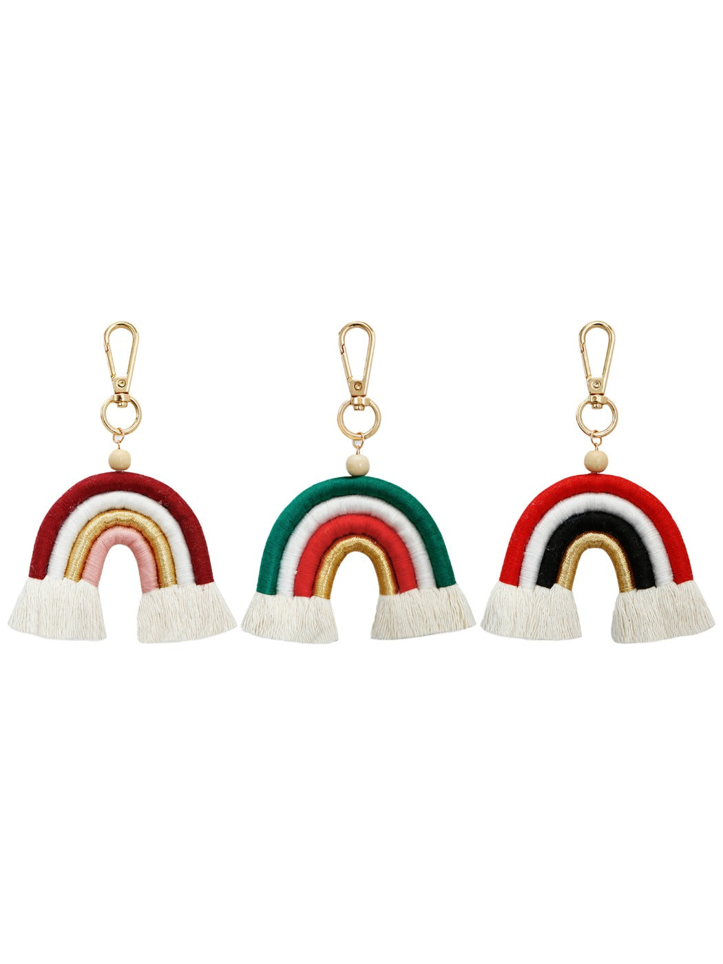 Keypus - Colorful Rainbow Tassel Keychain