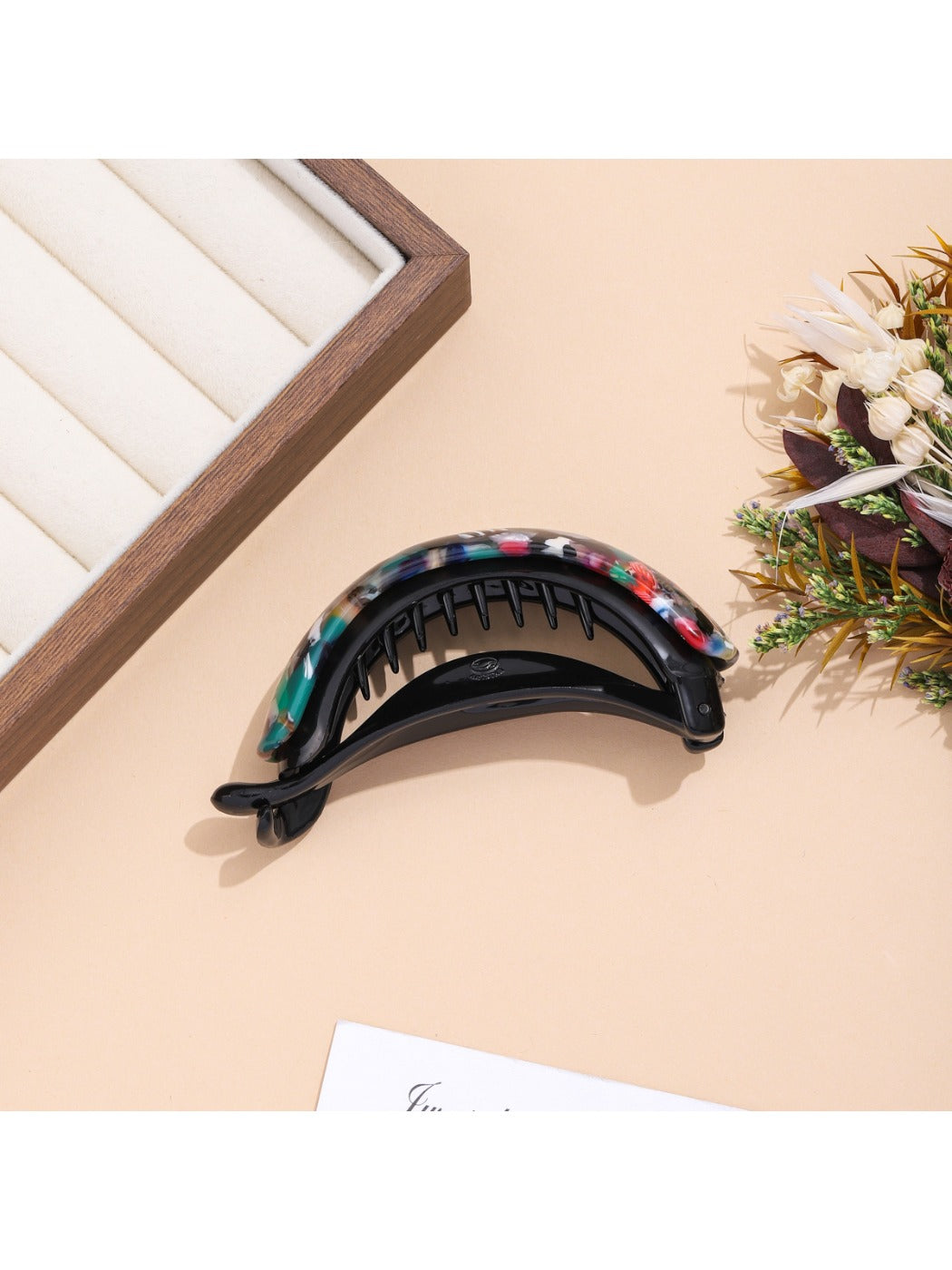Beau - Vintage Half Round Claw Clip