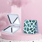 Mirroray - Y2K Leopard Print Folding Compact Makeup Mirror