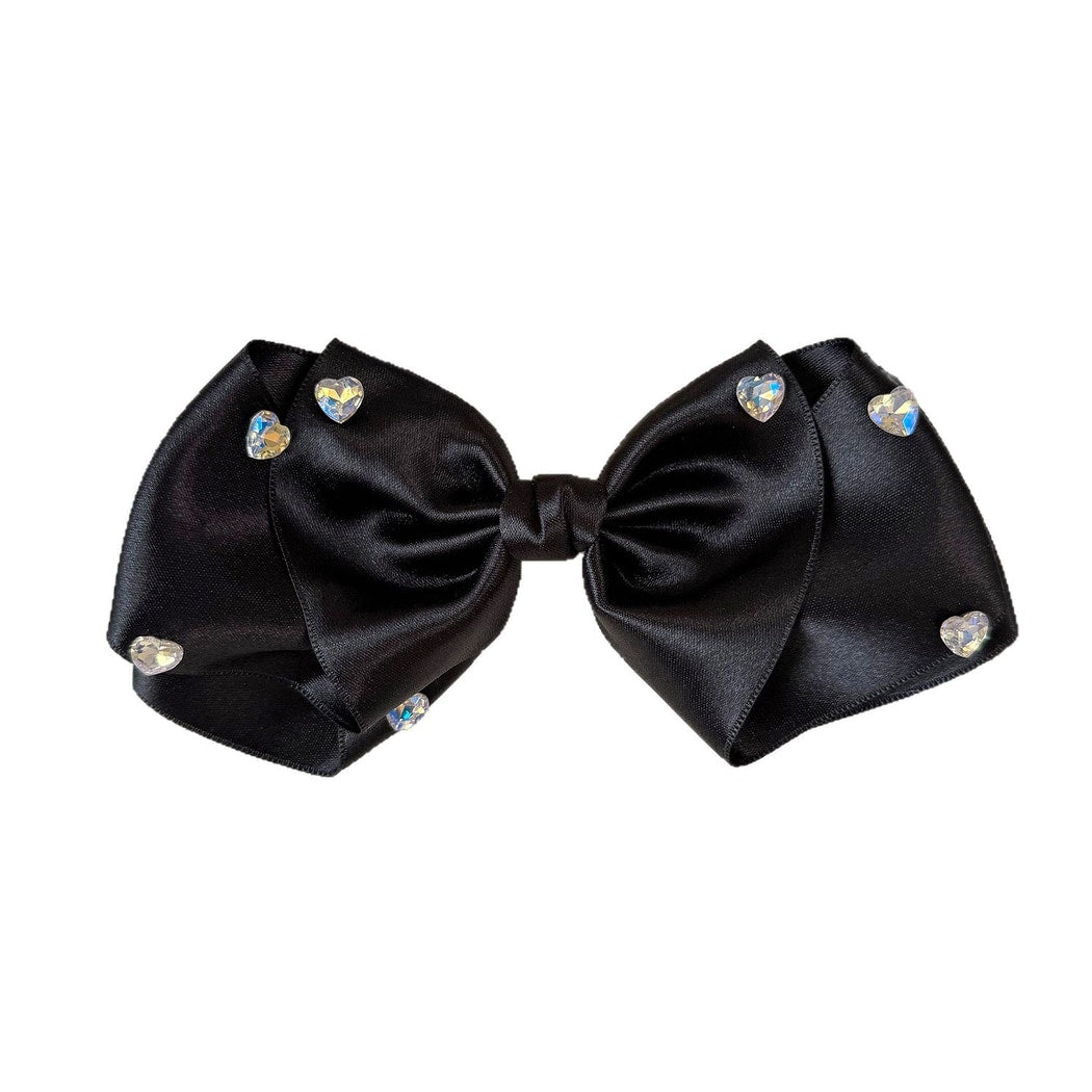 Beau - Rhinestone Bow Decorative Hair Clip