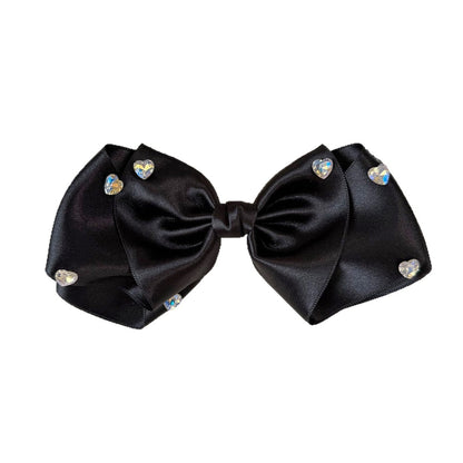 Beau - Rhinestone Bow Decorative Hair Clip