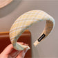 Gifty - Plaid Fabric Patterned Sweet Style Headband