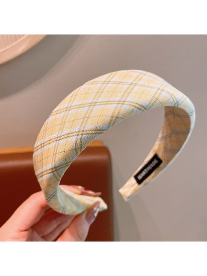 Gifty - Plaid Fabric Patterned Sweet Style Headband