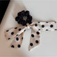 Beau - Long Tail Polka Dot Decorative Bow Hair Clip