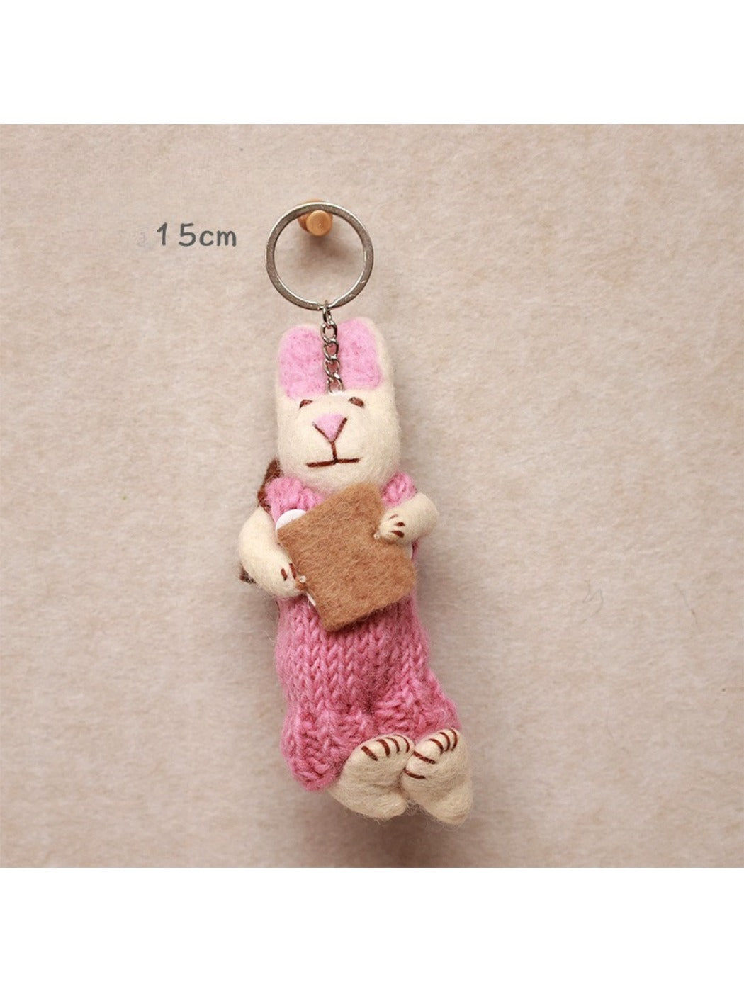Feltery - Cute 3D Rabbit Doll Keychain Bag Charm
