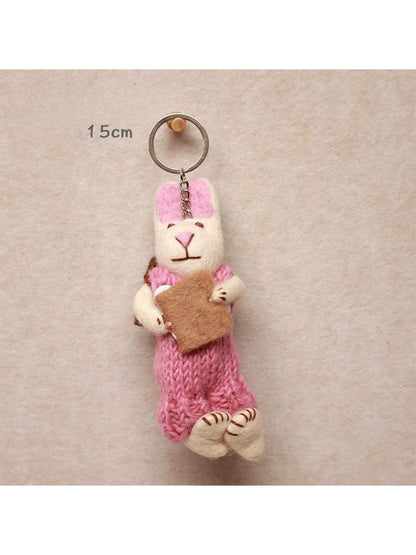 Feltery - Cute 3D Rabbit Doll Keychain Bag Charm