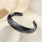 Gifty - Retro Plaid Fabric Wrapped Wide Headband