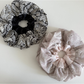 Gifty - Ruffled Layered Satin Spliced Hair Scrunchie