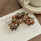 Beau - Openwork Flower Acetate Hair Claw Clip
