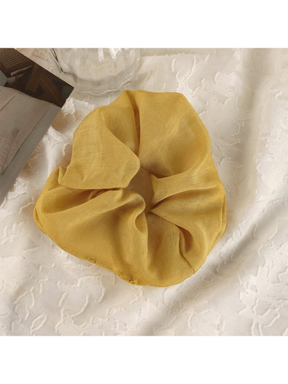 Gifty - Trendy Solid Color Ruched Scrunchie
