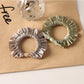 Gifty - Solid Color Satin Finish Ruffle Scrunchie