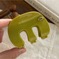 Beau - Vintage Leopard Print M Shape Claw Clip