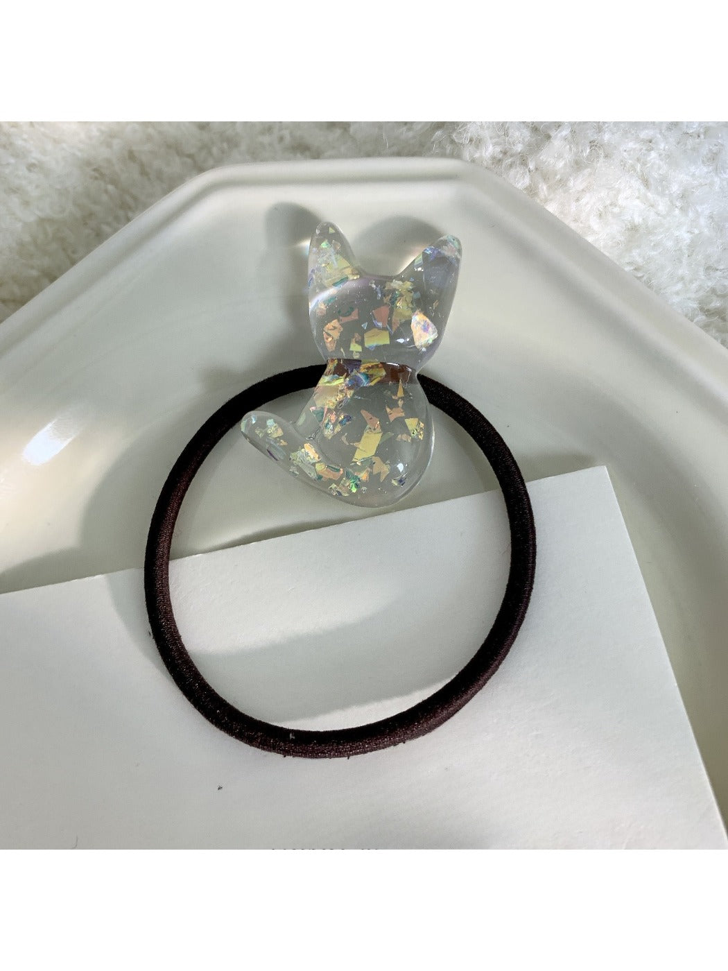 Gifty - Cute Clear Bear Hair Tie