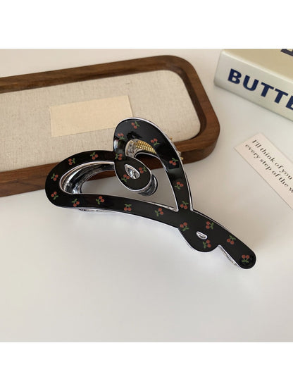Beau - Large Heart Shaped Claw Clip