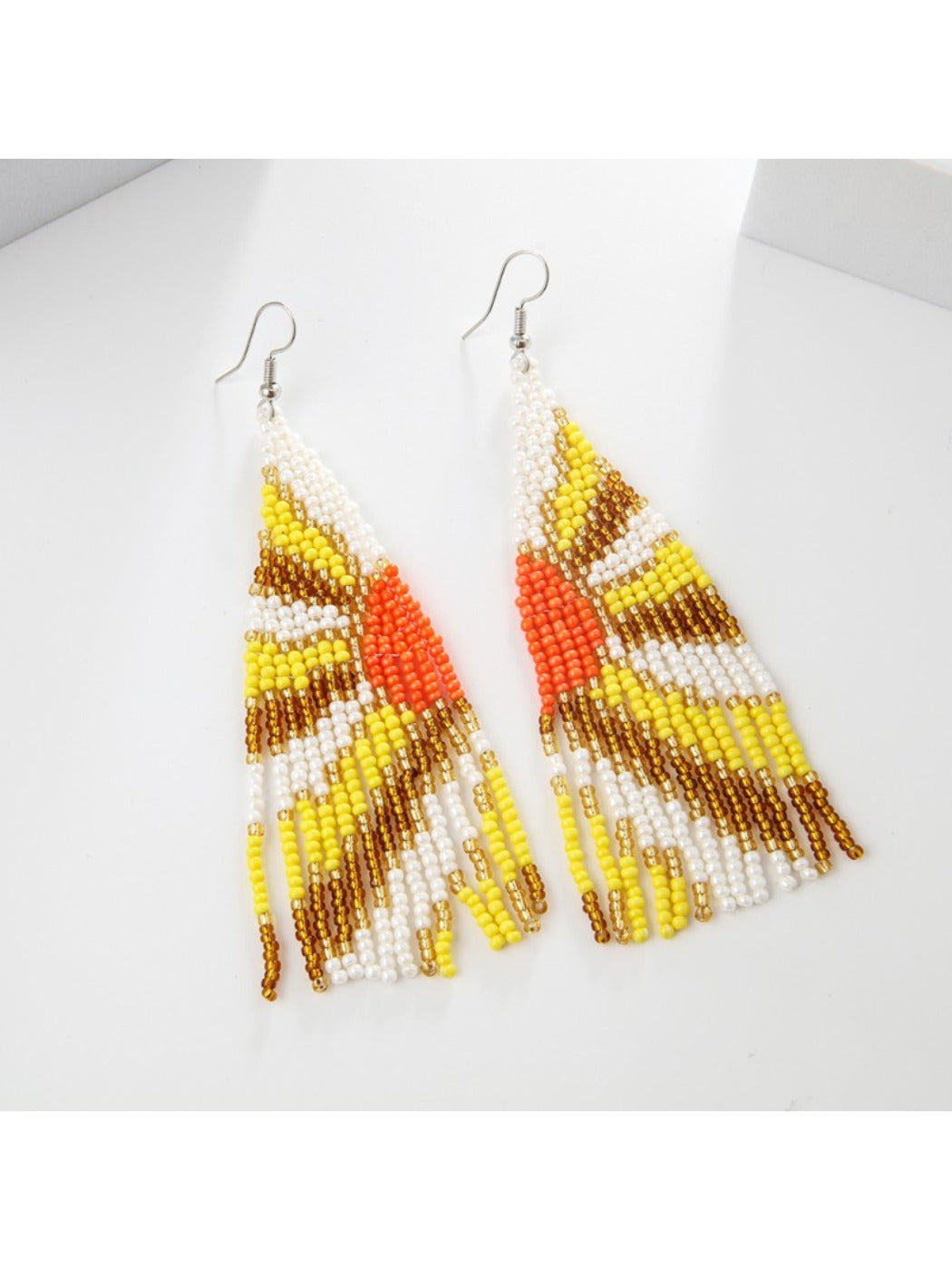 Earedge - Sunrise Landscape Tassel Earrings