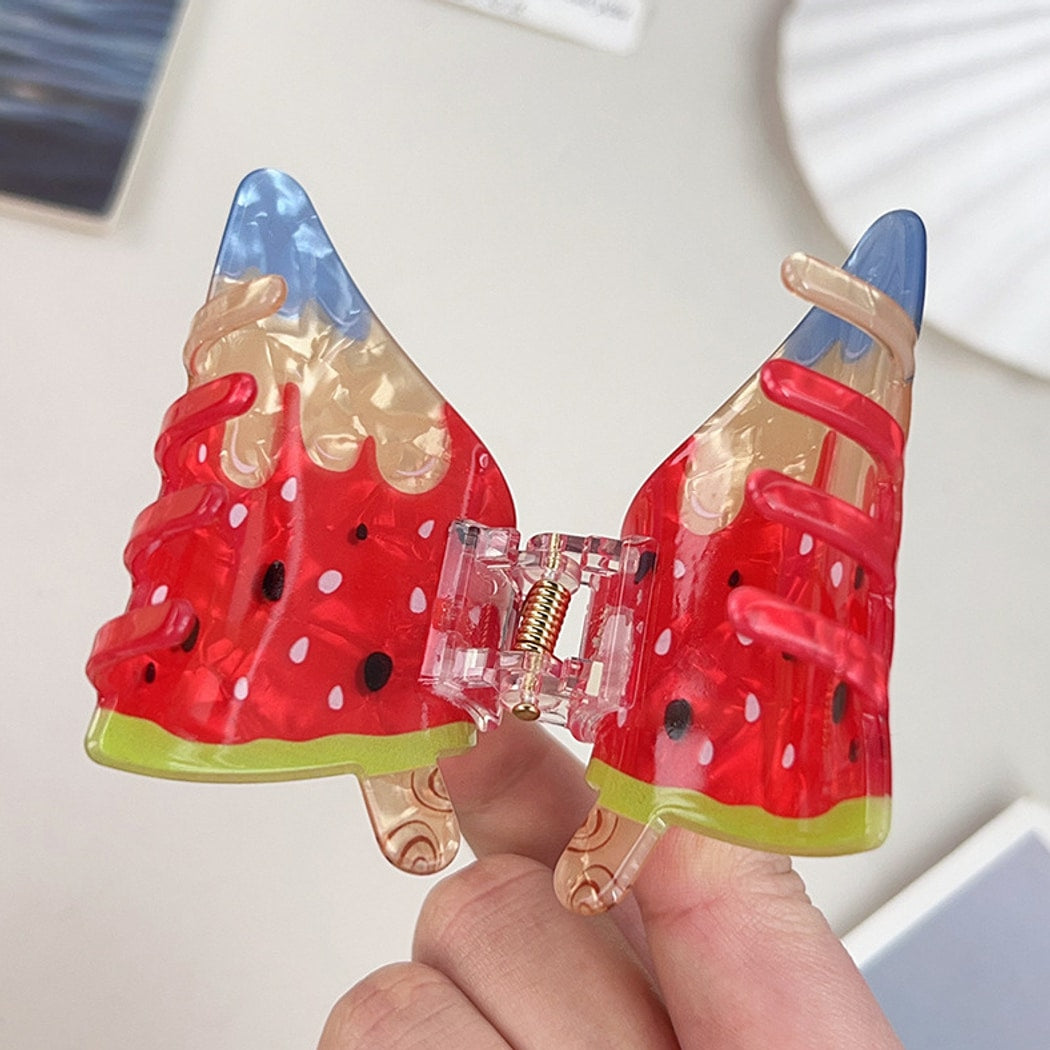 Beau - Cartoon Ice Cream Motif Claw Clip