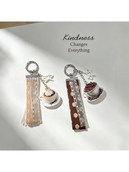 Keypus - Coffee Cup Acrylic Bag Charm Keychain