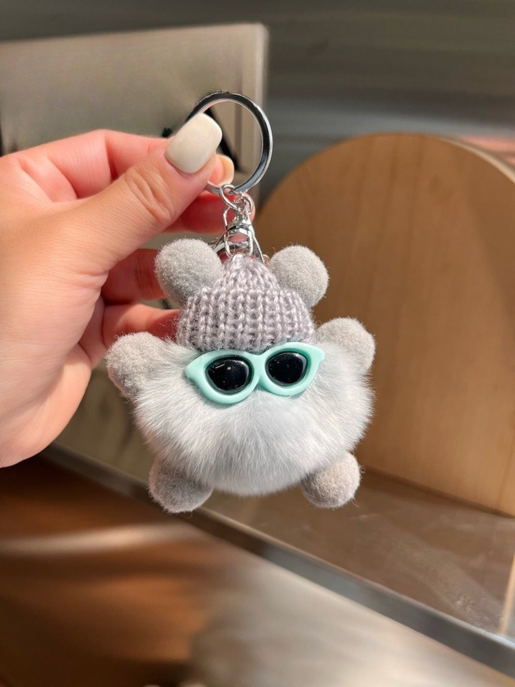 Keypus - Cute Black Coal Ball Elf Keychain