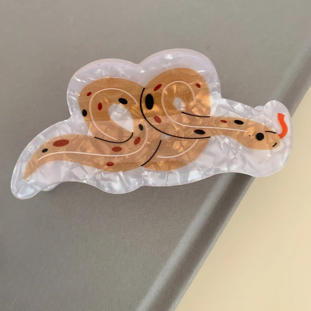 Beau - Cartoon Snake Hair Claw