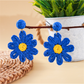 Earedge - Bohemian Floral Petal Raffia Stud Earrings