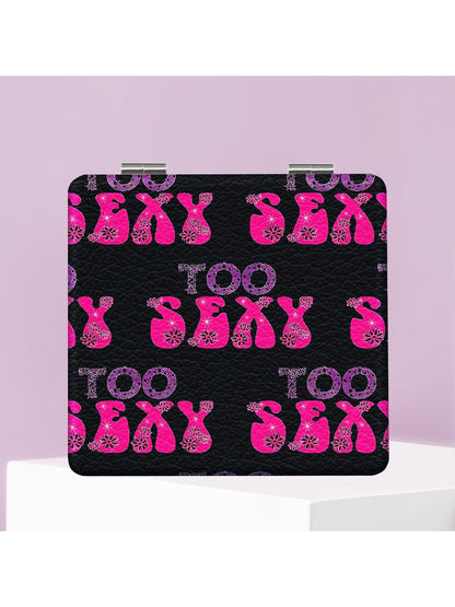 Mirroray - Y2K Graffiti Print Folding Makeup Mirror