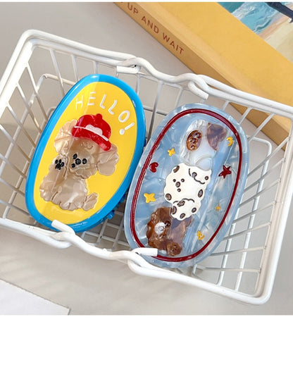 Beau - Puppy Print Round-Shaped Hair Clip