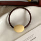 Gifty - Solid Color Oval Hair Tie