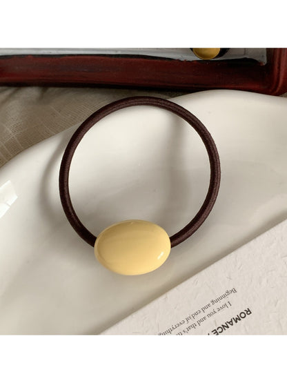Gifty - Solid Color Oval Hair Tie