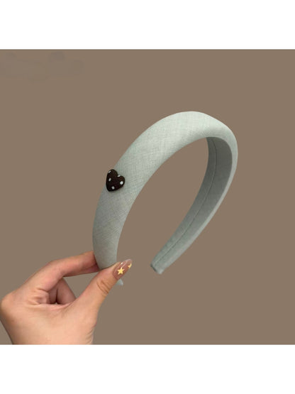 Gifty - Polyester Fabric Heart Accent Headband
