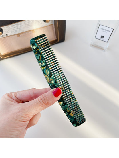 Camerow - Vintage Marble Hair Comb Stylish Acetate