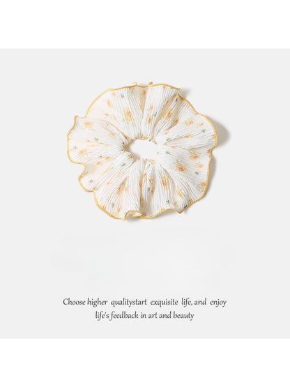 Gifty - Floral Chiffon Double Layer Scrunchie